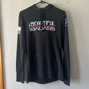 Grunt Style Women's Black Beautiful Badass Hoodie 2.0 Size Small